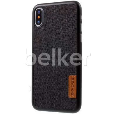 Противоударный чехол для iPhone X G-Case Ткань смотреть фото | belker.com.ua