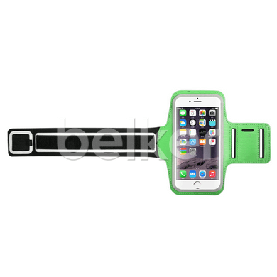 Спортивный чехол на руку для смартфонов 5.5 - 6 дюймов Belkin ArmBand Зеленый