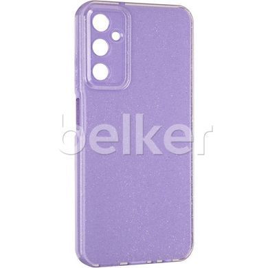 Силиконовый чехол для Samsung Galaxy S24 Plus Silicone Clear Shine Сиреневый