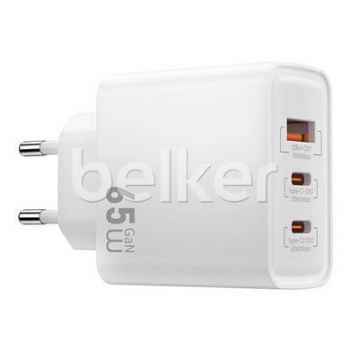 Зарядное устройство WiWU Essen Gan Fast Charger 1A+2C 65W Белое