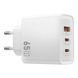Зарядное устройство WiWU Essen Gan Fast Charger 1A+2C 65W Белый в магазине belker.com.ua