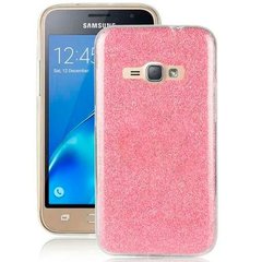 Силиконовый чехол для Samsung Galaxy J1 2016 (J120) Remax Glitter Silicon Малиновый смотреть фото | belker.com.ua