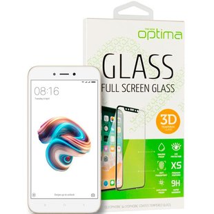 Защитное стекло для Xiaomi Redmi 5A Optima 3D Белый смотреть фото | belker.com.ua