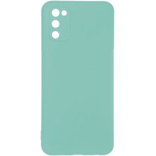 Защитный чехол для Samsung Galaxy A03S (A037) Full Soft case Черный Мятный смотреть фото | belker.com.ua