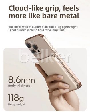 Магнитный павербанк для iPhone Anker Nano MagGo Air2 Slim 5000mAh 20W Золотой
