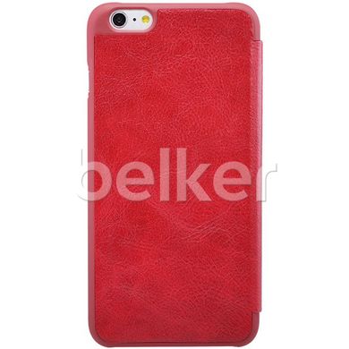 Чехол книжка для iPhone 6s Nillkin Qin кожаный Красный смотреть фото | belker.com.ua