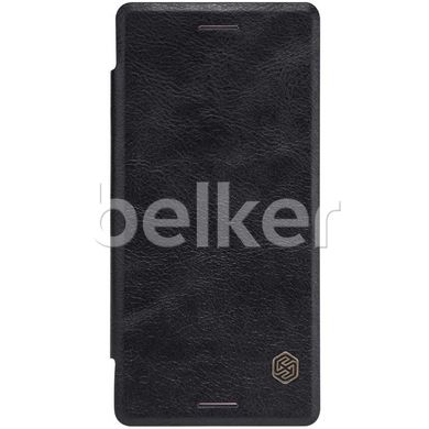 Чехол книжка для Sony Xperia X Nillkin Qin кожаный Черный смотреть фото | belker.com.ua