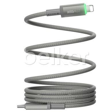 Кабель Type-C to Lightning Wiwu Maglink Magnetic Wi-C083 1 метр Серый