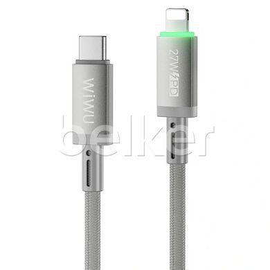 Кабель Type-C to Lightning Wiwu Maglink Magnetic Wi-C083 1 метр Серый