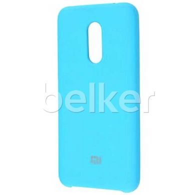 Оригинальный чехол для Xiaomi Redmi 5 Plus Silicone Case Бирюзовый смотреть фото | belker.com.ua