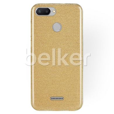 Силиконовый чехол для Xiaomi Redmi 6 Remax Glitter Золотой смотреть фото | belker.com.ua