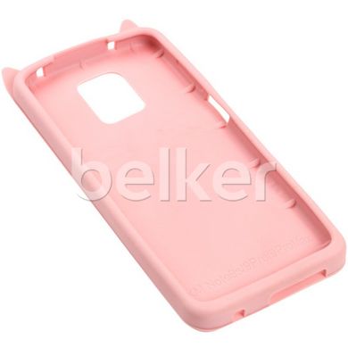 Силиконовый чехол для Xiaomi Redmi Note 9s Cute Cat case Розовый смотреть фото | belker.com.ua