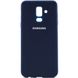 Оригинальный чехол для Samsung Galaxy J8 2018 (J810) Soft Case Темно-синий смотреть фото | belker.com.ua