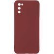 Защитный чехол для Samsung Galaxy A03S (A037) Full Soft case Черный Бордовый смотреть фото | belker.com.ua