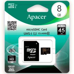 Карта памяти Apacer microSD 8Gb Class 10