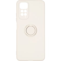 Силиконовый чехол для Xiaomi Redmi Note 11 Gelius Ring Holder Case Белый