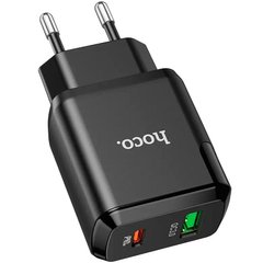 Зарядное устройство Hoco N5 PD20W+QC3.0 (USB + Type-C) Черное