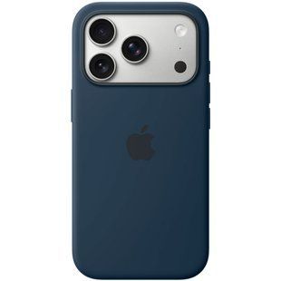Чехол для iPhone 18 Pro Silicone Case (replica) Темно синий