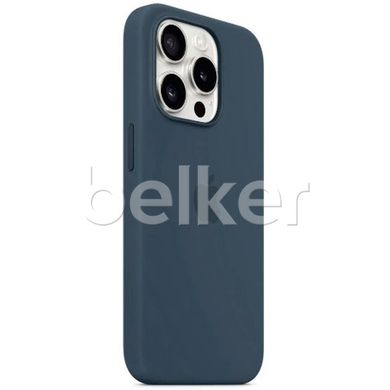 Чехол для для iPhone 15 Pro Silicone case Темно-синий смотреть фото | belker.com.ua