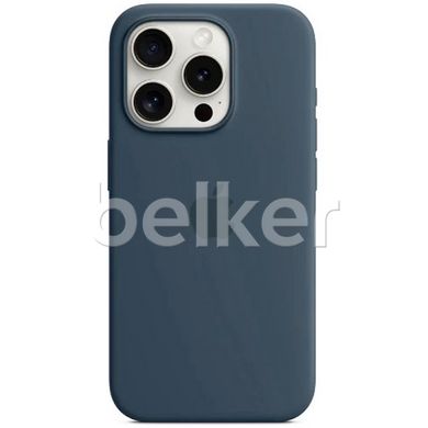 Чехол для для iPhone 15 Pro Silicone case Темно-синий смотреть фото | belker.com.ua