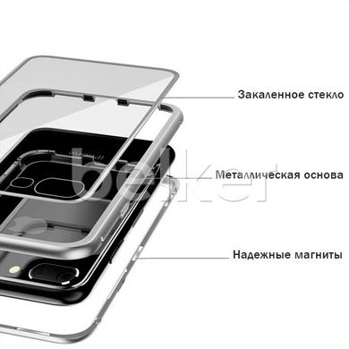 Магнитный чехол для iPhone 7 Case Magnetic Frame Белый смотреть фото | belker.com.ua