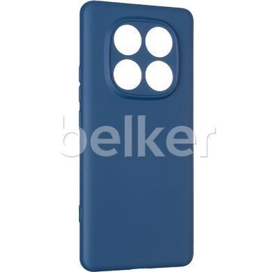 Противоударный чехол для Xiaomi Redmi Note 14 Pro 5G Full soft case Синий