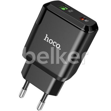 Зарядное устройство Hoco N5 PD20W+QC3.0 (USB + Type-C) Черное