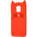 Силиконовый чехол для Xiaomi Redmi Note 9s Cute Cat case Красный в магазине belker.com.ua