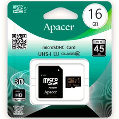 Карта памяти Apacer microSD 16Gb Class 10