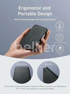 Магнитный павербанк для iPhone Anker Nano MagGo Slim 10000mAh 30W Белый