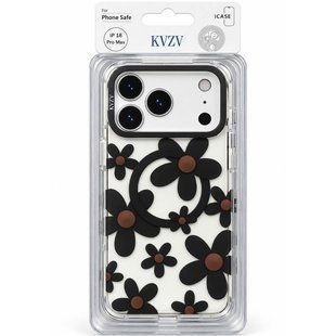 Чехол для iPhone 18 Pro Max KVZV Fashion with MagSafe Черный