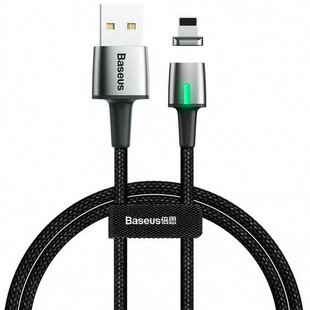 Кабель Apple Lightning USB для iPhone iPad Baseus Zinc Fabric Magnetic Lightning (CALXC-A01) 1 метр