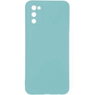 Защитный чехол для Samsung Galaxy A03S (A037) Full Soft case Черный Бирюзовый смотреть фото | belker.com.ua