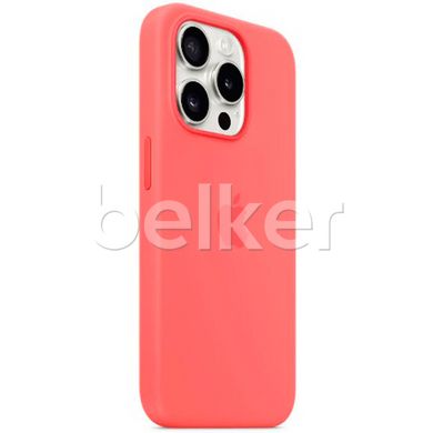 Чехол для для iPhone 15 Pro Silicone case Гранатовый смотреть фото | belker.com.ua