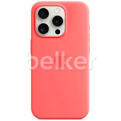 Чехол для для iPhone 15 Pro Silicone case Гранатовый смотреть фото | belker.com.ua