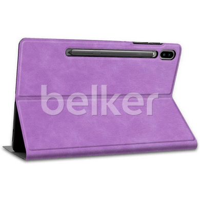 Чехол для Samsung Galaxy Tab S6 10.5 T865 Fashion book Сиреневый смотреть фото | belker.com.ua