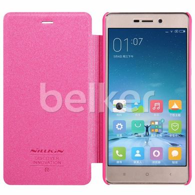 Чехол книжка для Xiaomi Redmi 3x Nillkin Spark Розовый смотреть фото | belker.com.ua