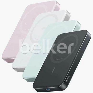 Магнитный павербанк для iPhone Anker Nano MagGo Slim 10000mAh 30W Белый