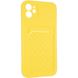Чехол для iPhone 11 Pocket Case Жёлтый в магазине belker.com.ua