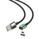 Кабель Apple Lightning USB для iPhone iPad Baseus Zinc Fabric Magnetic Lightning (CALXC-A01) Черный в магазине belker.com.ua