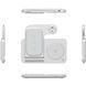 Настольная беспроводная зарядка для iPhone, Apple Watch, AirPods Wiwu 3 in 1 Foldable 15W Wi-W020 Белый в магазине belker.com.ua