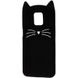 Силиконовый чехол для Xiaomi Redmi Note 9s Cute Cat case Черный в магазине belker.com.ua