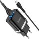 Зарядное устройство Hoco N1 + microUSB кабель (2.4A) Черный в магазине belker.com.ua