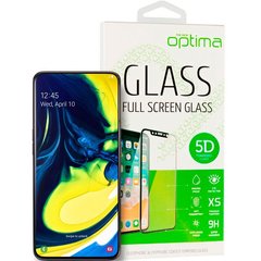 Защитное стекло для Samsung Galaxy A80 A805 Optima 5D Черный смотреть фото | belker.com.ua