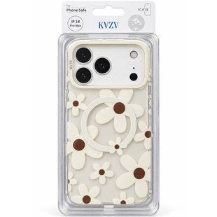 Чехол для iPhone 18 Pro Max KVZV Fashion with MagSafe Белый