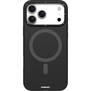 Чехол на iPhone 18 Pro Max Youngkit Cream Series with MagSafe Черный
