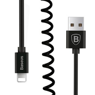 Кабель для iPhone Lightning витой Baseus Черный