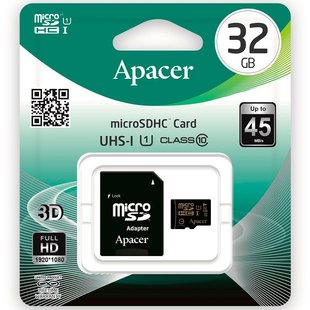 Карта памяти Apacer microSD 32Gb Class 10