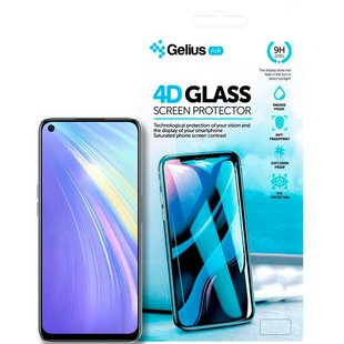 Защитное стекло для Realme 6 Gelius Pro 4D Черный смотреть фото | belker.com.ua