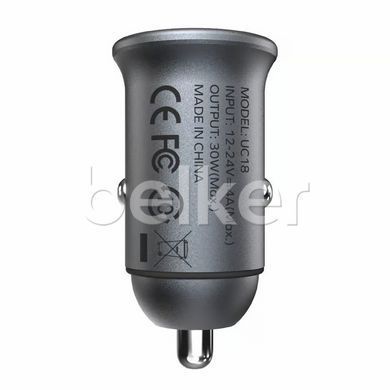 Автомобильное зарядное устройство Momax Dual Port U+C 30W UC18E